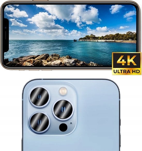 Mbrojtës kamere Grizz Hybrid për Samsung Galaxy A15 4G 5G, xham i temperuar, set 2 copë, transparent