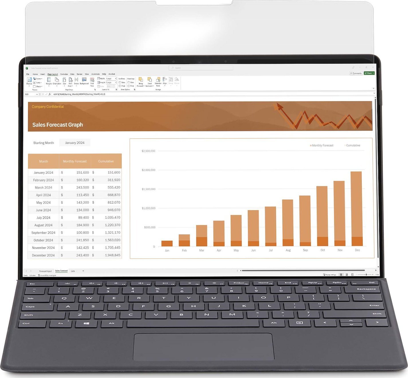 Filtër privatësie StarTech.com për Surface Laptop Go, 12.4", 4 drejtime, matte