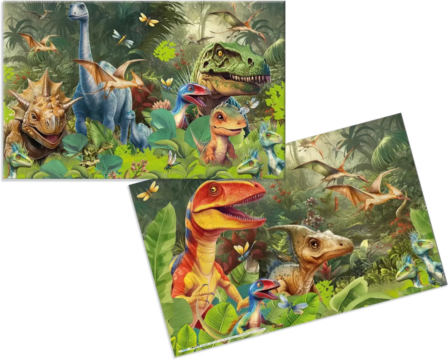 Mbulesë tavoline Herma Dinosaurs, 55 x 35 cm, për fëmijë, shumëngjyrëshe