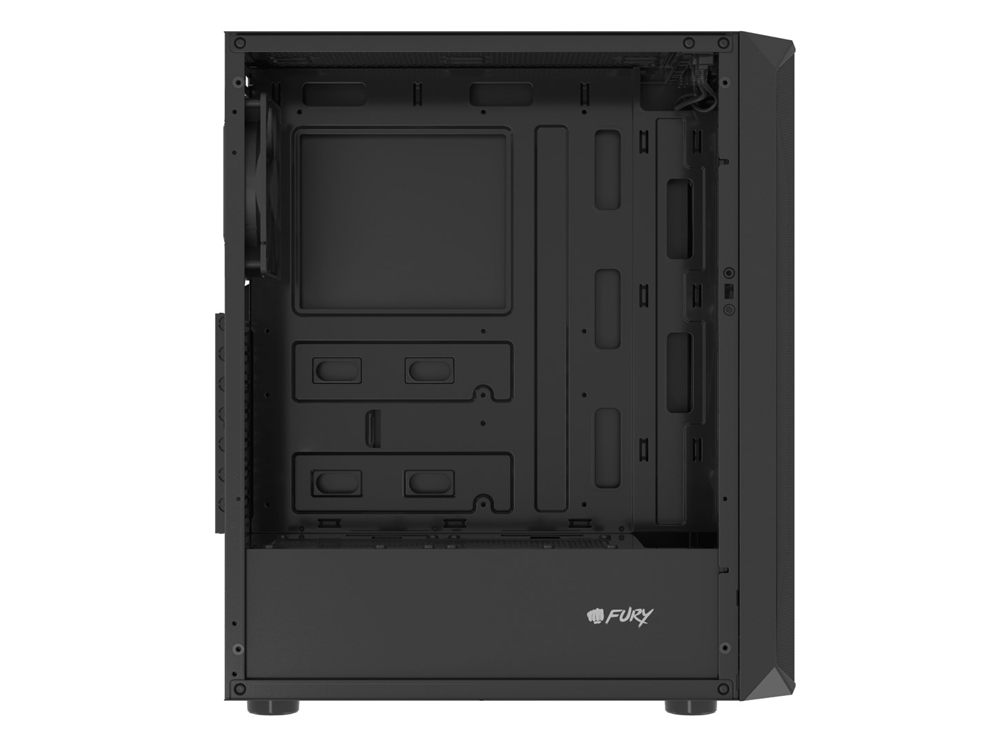 Kuti kompjuterike Fury Shobo SH4F, ATX, 4x120mm PWM, xham i temperuar