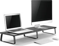 Stendë monitori Mozos DUAL RISER S, për dy monitorë 32", 20kg, e zezë