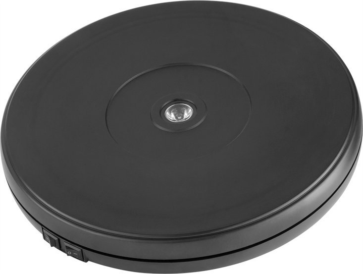 Tavolinë rrotulluese për fotografi Freepower 360°, 25 cm, LED, e zezë
