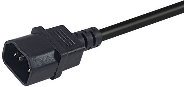 Кабел за струја Equip 112106, IEC C14 до CEE 7/3, 0.25m, црн