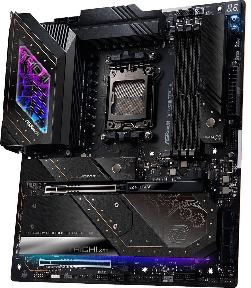 Pllakë amë Asrock X870E Taichi, DDR5, EATX AM5, e zezë