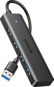 USB распределувач UGREEN 25851, 4x USB 3.0, Plug and Play, црн