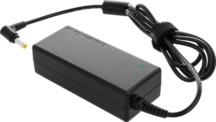 Karikues laptopi Movano 65W, 19V 3.42A, spinë 5.5 x 2.5 mm, i zi