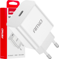 Karikues muri AMiO 03891, 20W, USB Type C, i bardhë