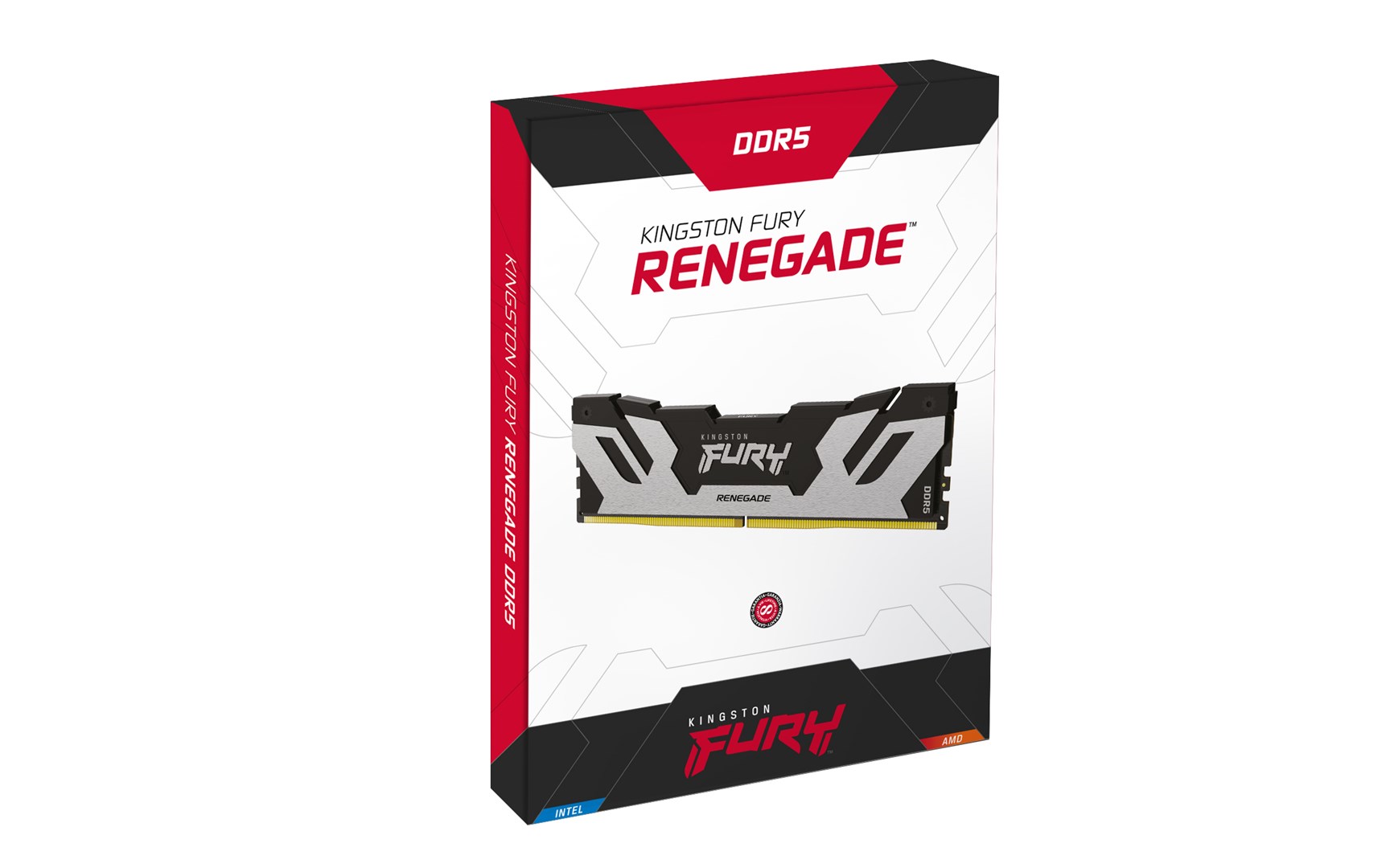 Memorie KINGSTON FURY Renegade DDR5, 48GB, 6400MHz, CL32, e argjendtë/e zezë