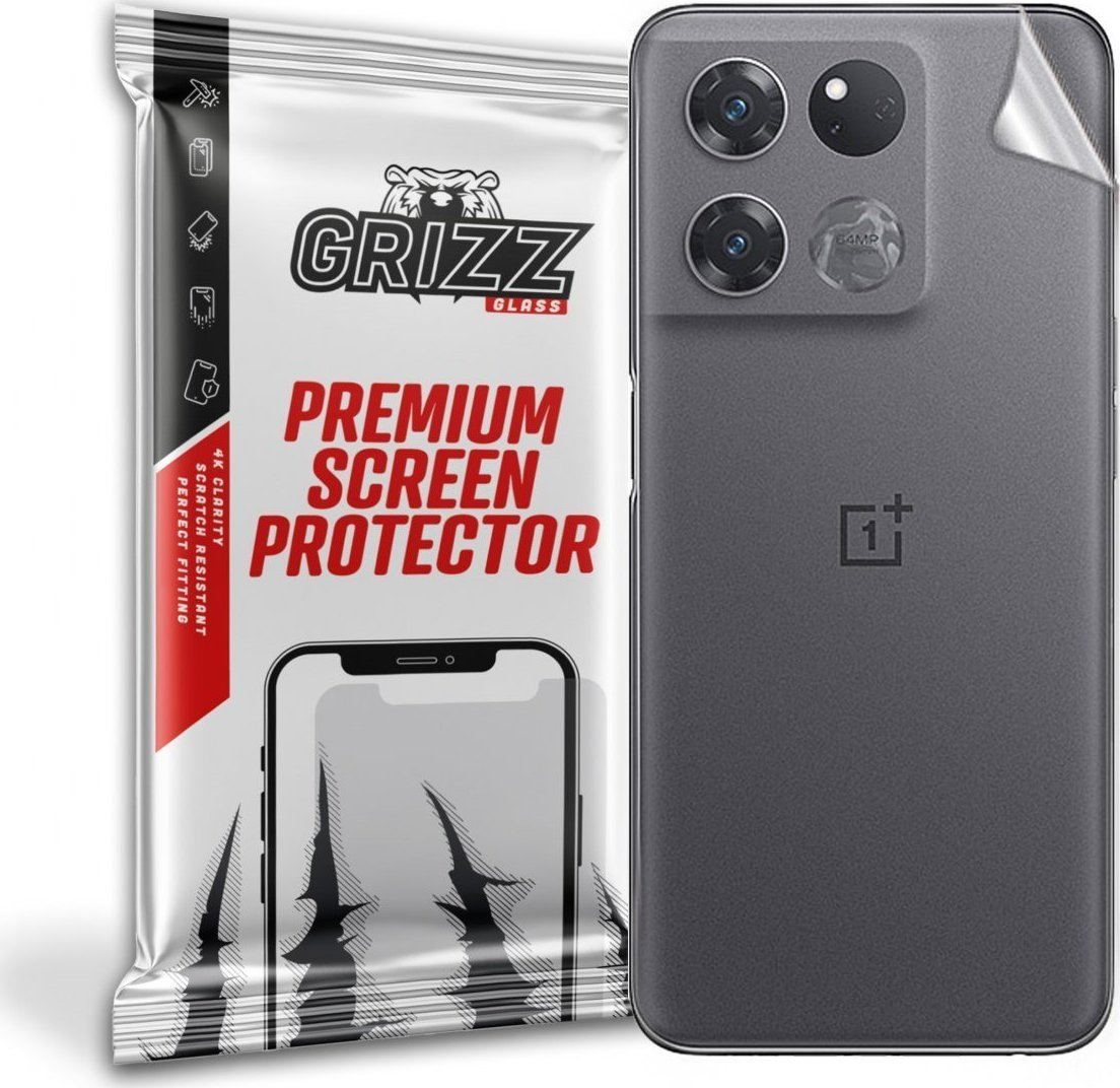 Folie mbrojtëse e pasme GrizzGlass për OnePlus Ace Racing Edition, satin, transparente