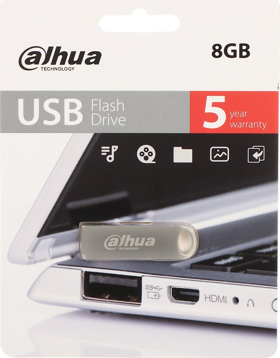USB flash Dahua USB U106, 8GB, USB 2.0, gri