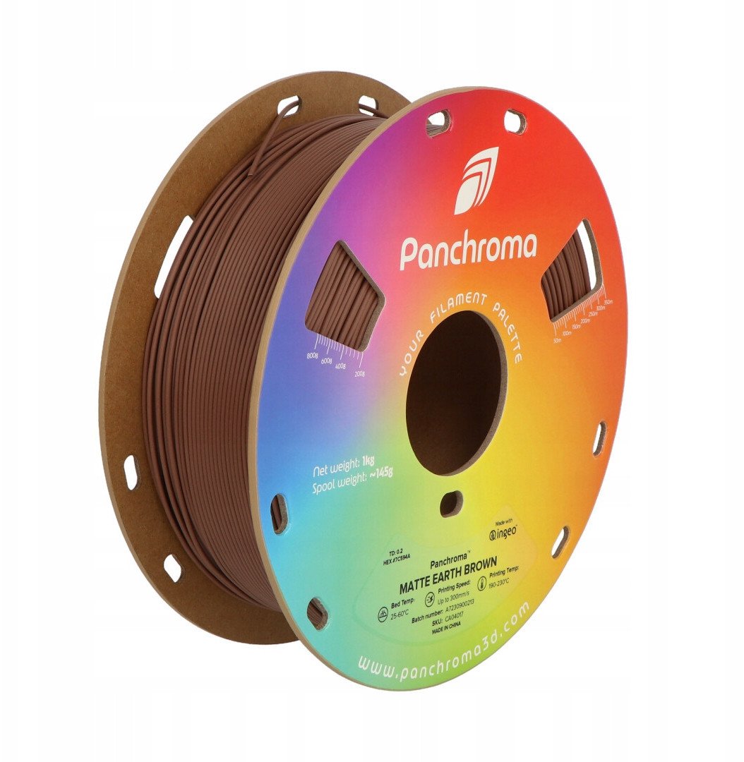 Filament 3D Polymaker Matte PLA, 1.75mm, 1kg, kafe tokësore mat