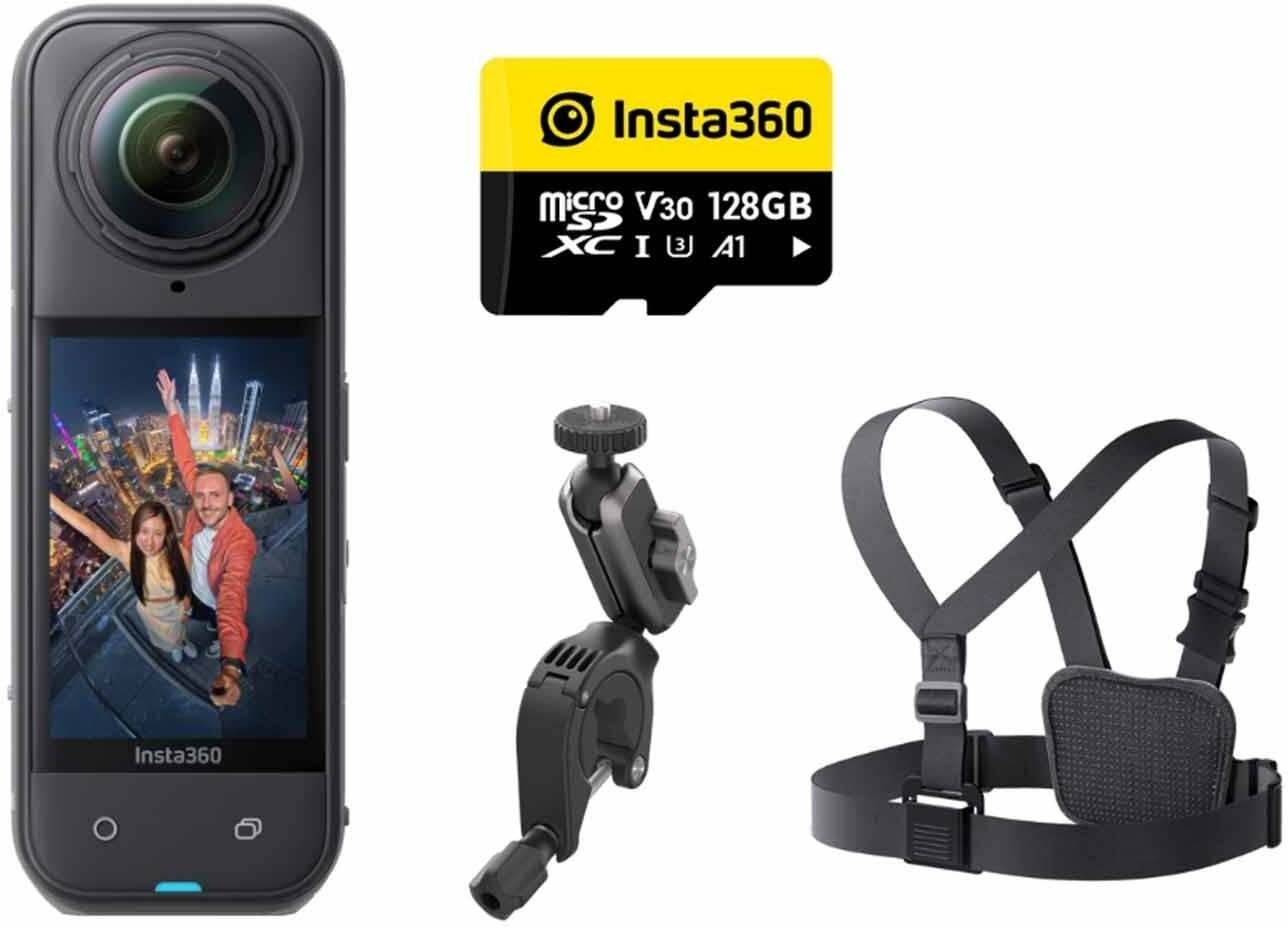 Kamerë aksion Insta360 X5, 5.7K 360°, WiFi Bluetooth, e zezë