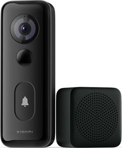 Zile me kamerë Xiaomi Smart Doorbell 3S, e zezë