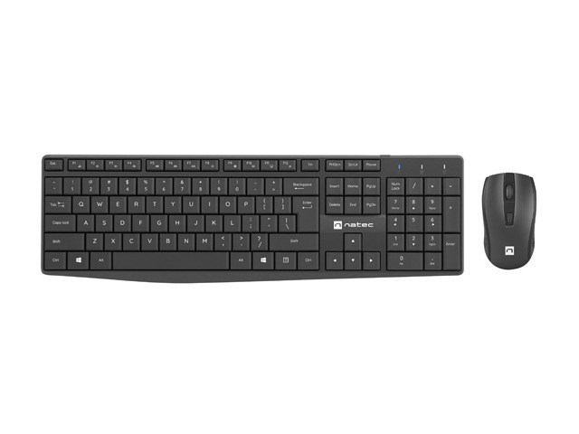 Set tastierë dhe maus Natec Squid, 1600 DPI, i zi