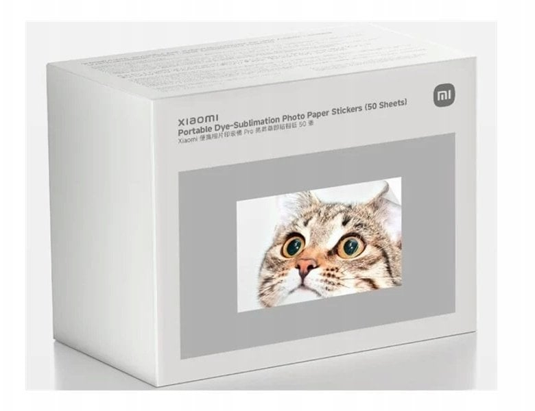 Letër fotografike vetëngjitëse Xiaomi, 6", sublimim termik, 50 fletë