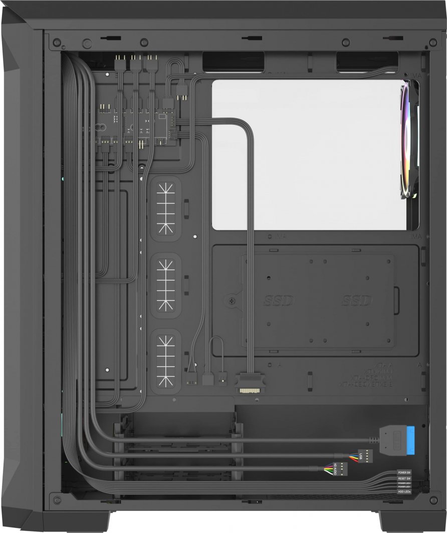 Kasë Genesis IRID 505 ARGB V2, Midi Tower