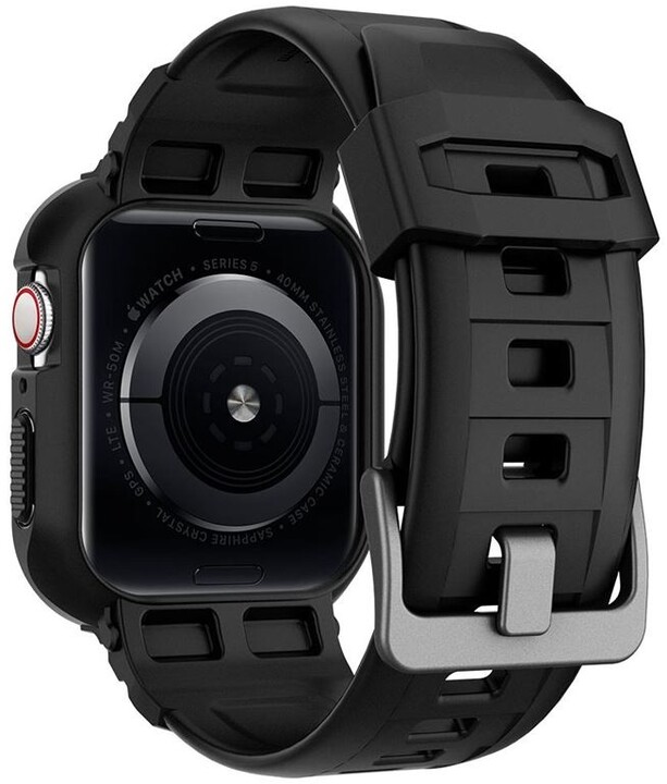 Rrip Spigen Rugged Armor Pro për Apple Watch 6 / SE / 5/4 40 mm, i zi