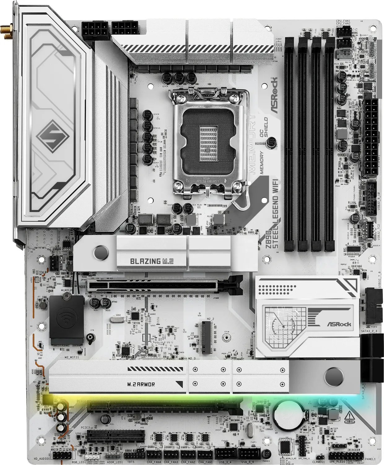 Pllakë amë Asrock Z890 Steel Legend WiFi, Intel Z890, LGA1851, ATX