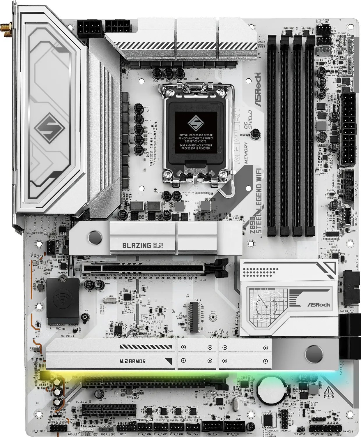 Pllakë amë Asrock Z890 Steel Legend WiFi, Intel Z890, LGA1851, ATX