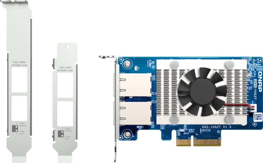 Kartë rrjeti QNAP QXG-10G2T, 2x10GbE, PCI Express, e brendshme