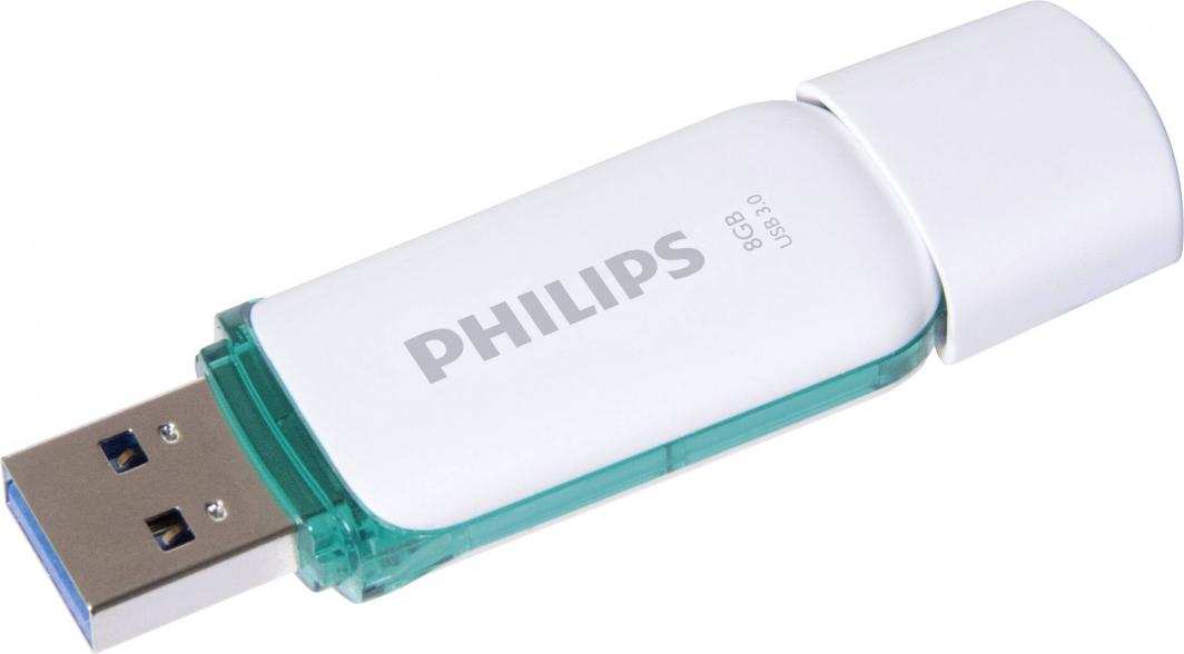 USB Philips Snow Edition FM08FD75B/00, 8GB, USB 3.0, e bardhë