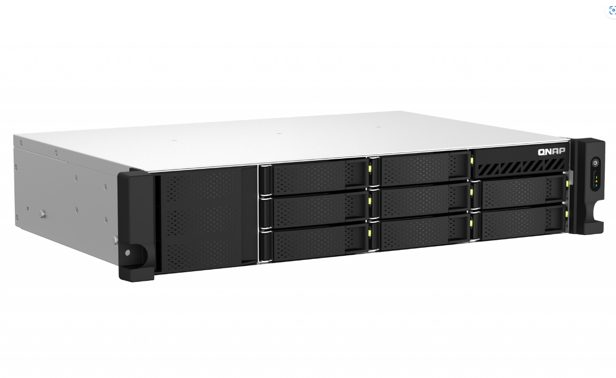 Server skedarësh QNAP TS-873AeU-RP-4G, 8 slote disqesh, 4GB RAM, rack 2U