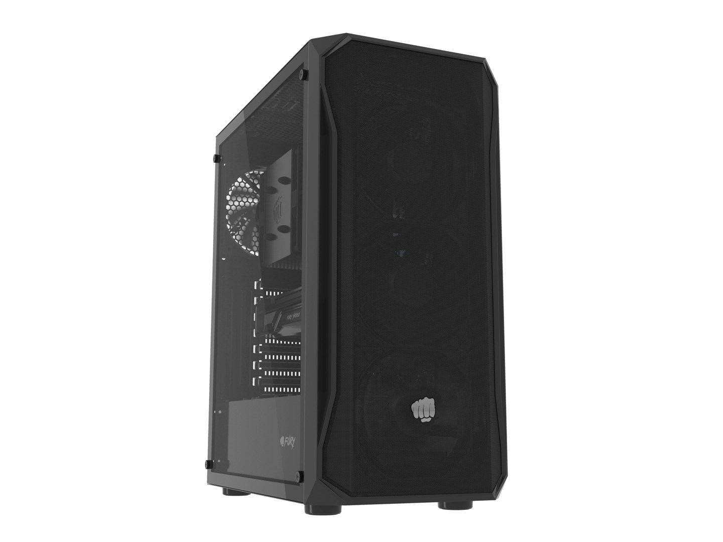 Kuti kompjuterike Fury Shobo SH4F, ATX, 4x120mm PWM, xham i temperuar