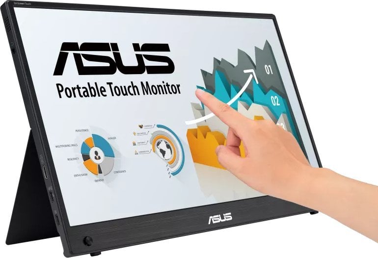 Monitor portativ Asus ZenScreen Touch MB16AMTR, FullHD, 15.6", 60Hz, i zi