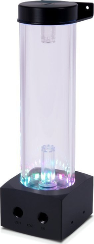 Rezervuar uji Alphacool Core 200 Aurora, për pompë D5/VPP, acrylic, acetal, transparent