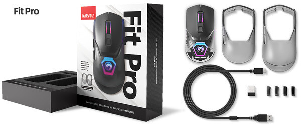 Maus Marvo FIT PRO G1W, i hirtë