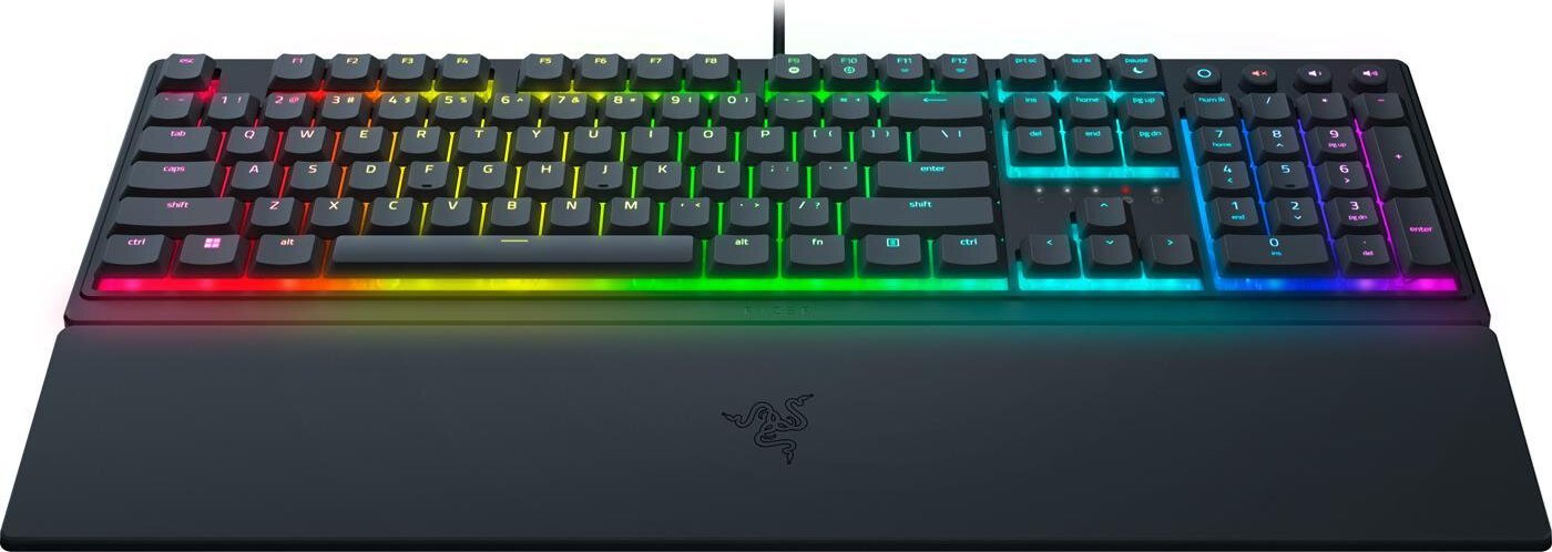 Tastierë gaming Razer Ornata V3, hibrid mecha membrane, me ndriçim RGB
