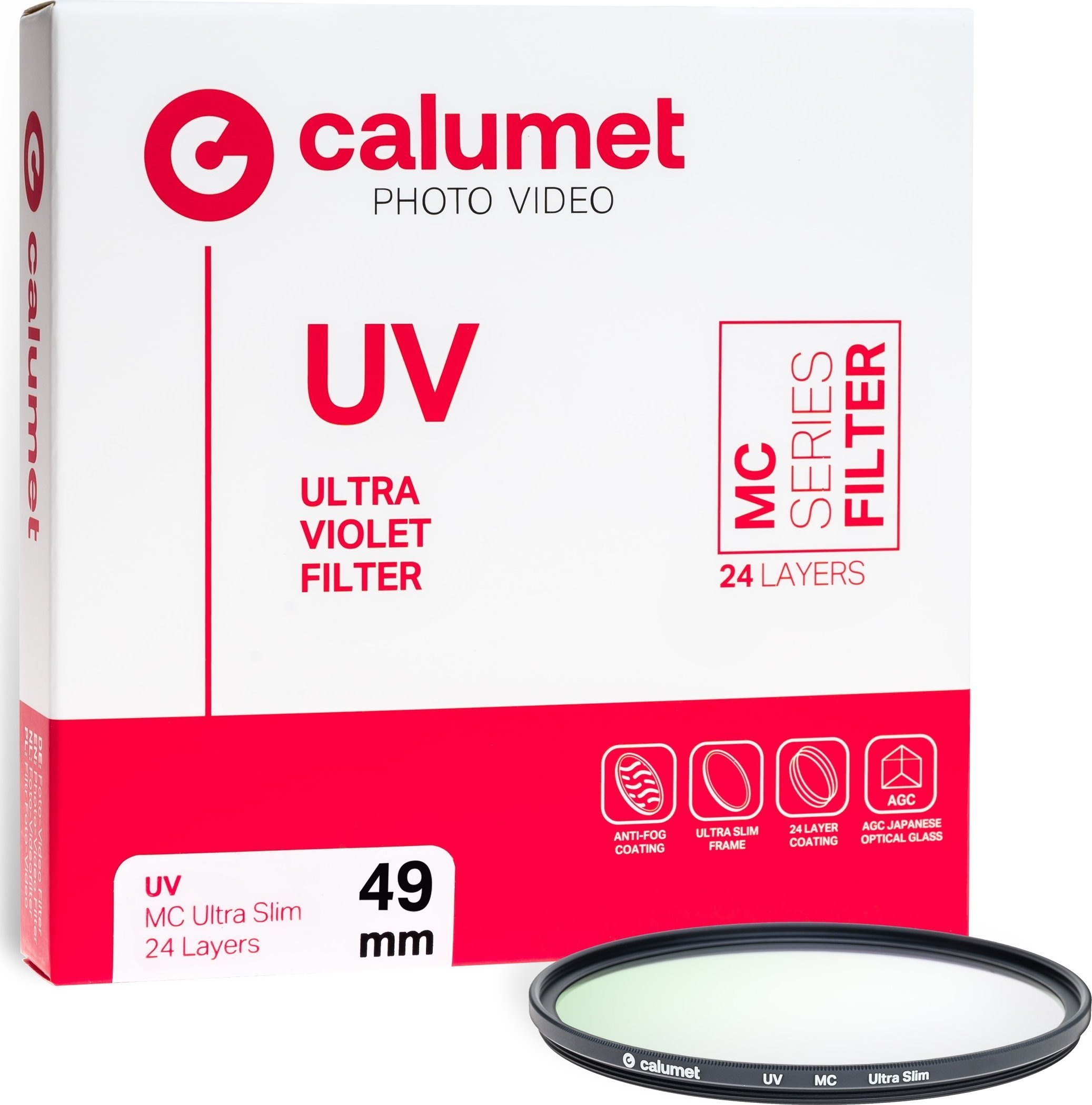 Filter UV Calumet 49mm MC Ultra Slim, mbrojtës, i zi
