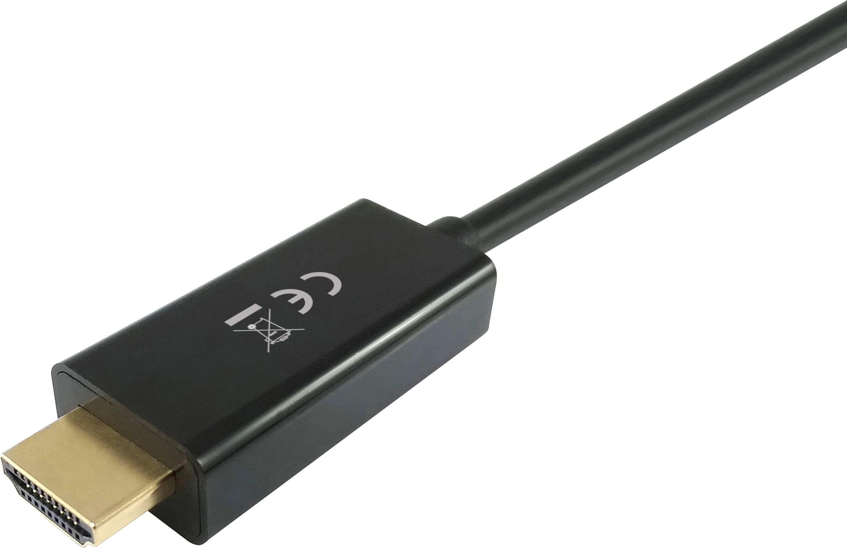 Kabllo DisplayPort në HDMI Lindy 119392, 5m, 4K 30Hz, e zezë