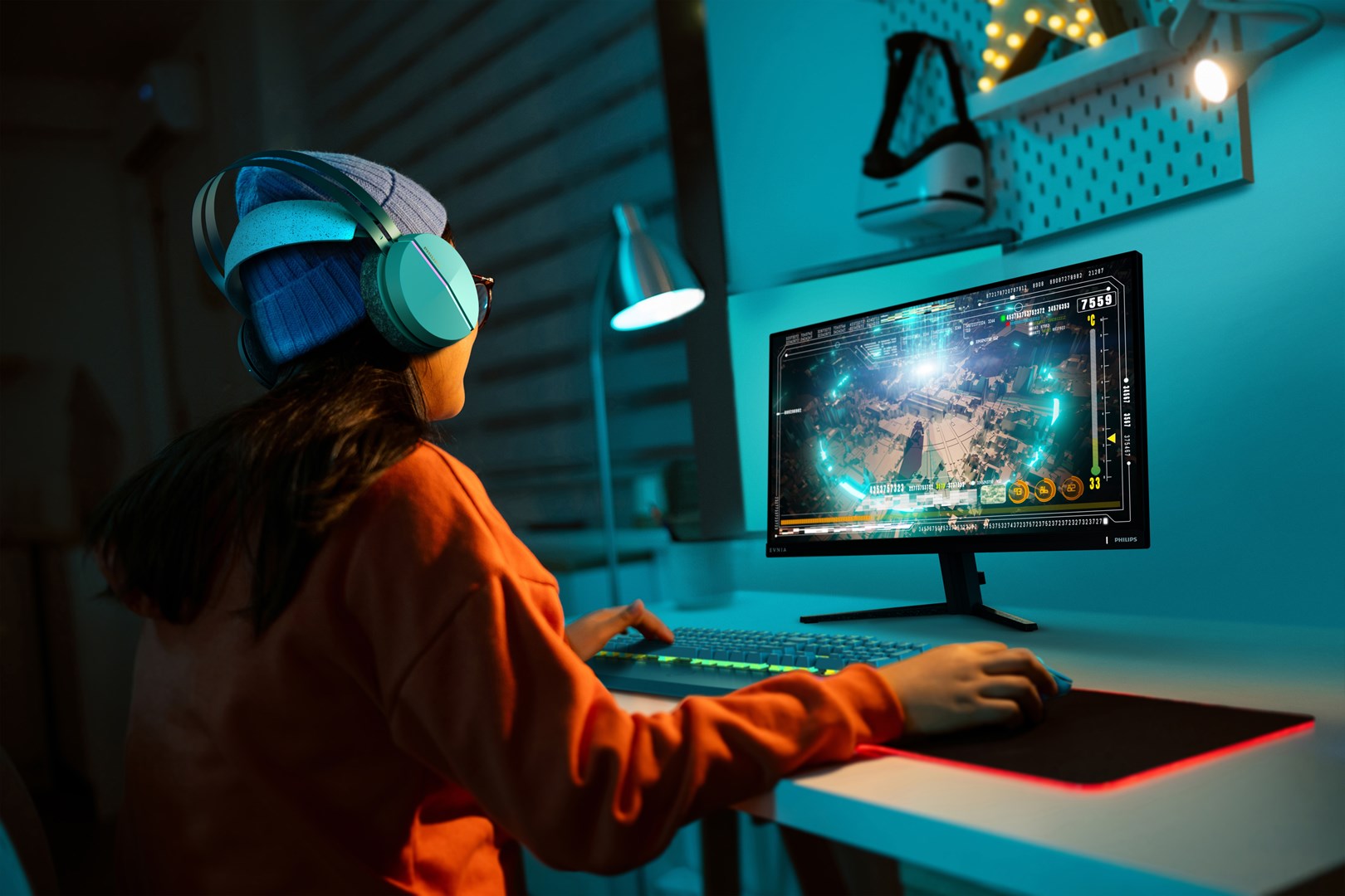 Monitor Philips Evnia 24M2N3200S/00, 23.8", Full HD, 180 Hz, i zi