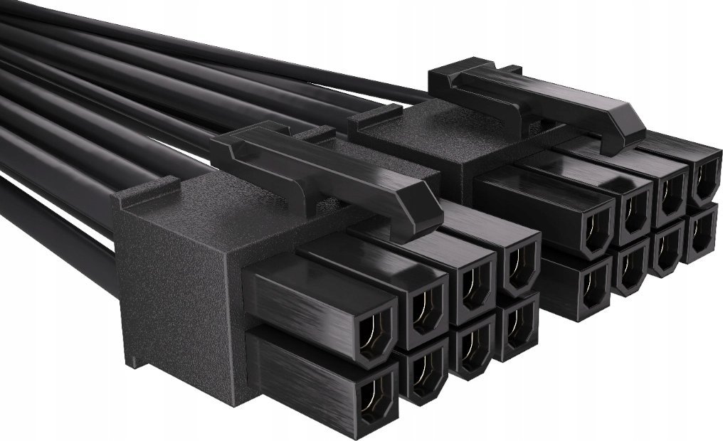 Kabllo Endorfy 12-pin - PCIe 6-pin x2, 0.6m, e zezë