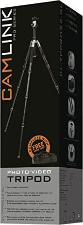 Tripod Bresser Corvette 4321000, alumin, me çantë, i zi