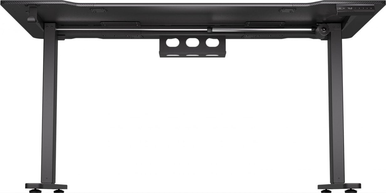 Tavolinë elektrike Endorfy Atlas L, 150 x 78 cm, set me mbajtëse monitori Atlas Single, e zezë