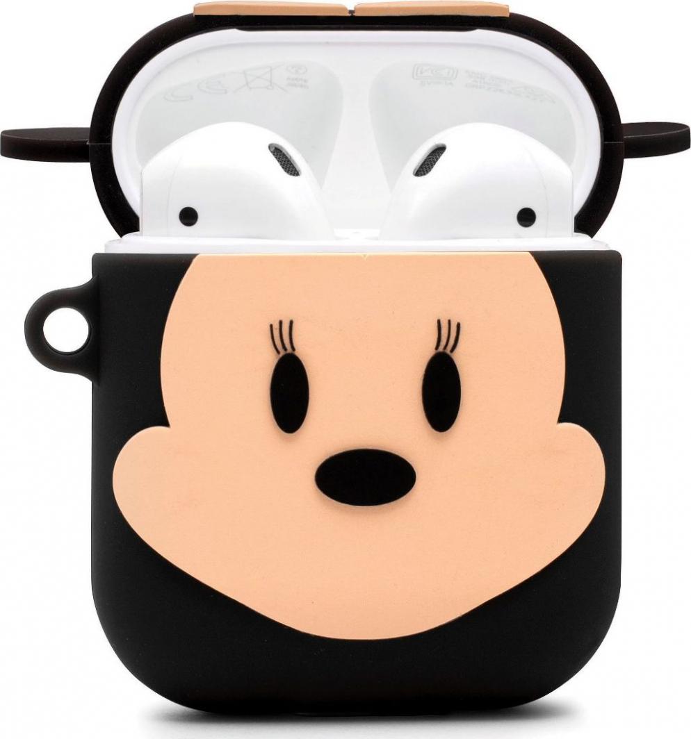 Mbrojtëse Thumbs Up PowerSquad Minnie Mouse për Apple AirPods, e zezë / e kuqe