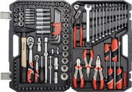 Set veglash mekanike YATO YT-38901, 122 pjesë, në kuti plastike
