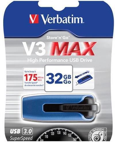 USB Verbatim Store n Go V3 MAX, 32GB, USB 3.0, blu