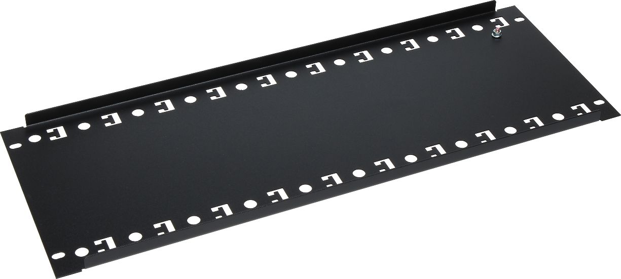 Pllakë montuese rack Pulsar A19-TS-35/BL-4U, 19", 4U, e zezë