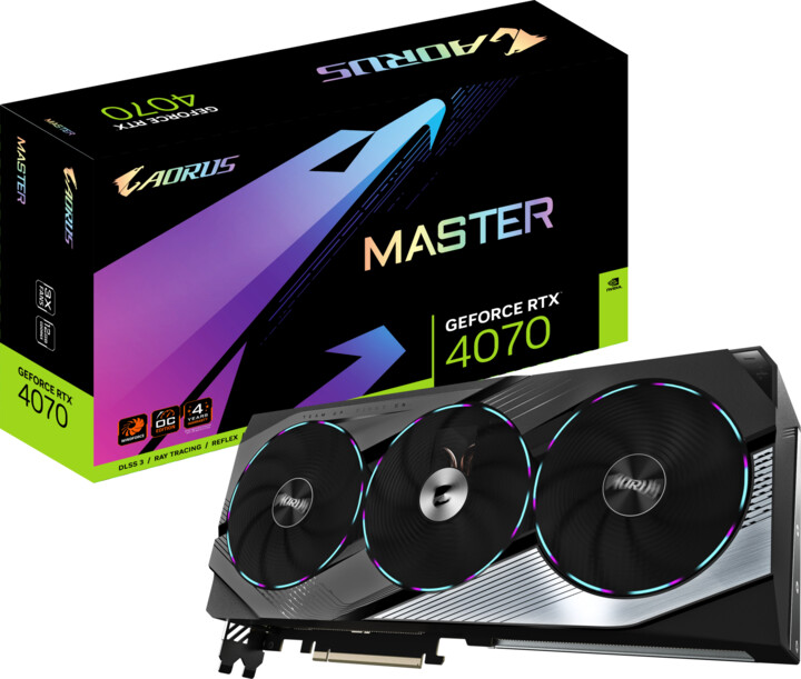 Kartelë grafike Gigabyte Aorus GeForce RTX 4070 Master 12GB GDDR6X