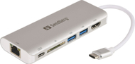 Docking station Sandberg Dock USB C 136 18, HDMI, RJ45, gri
