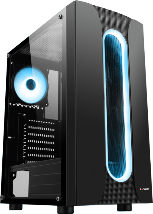 [OUTLET] Kasë kompjuteri 1stCool Sauron, ARGB, USB 3.0, e zezë