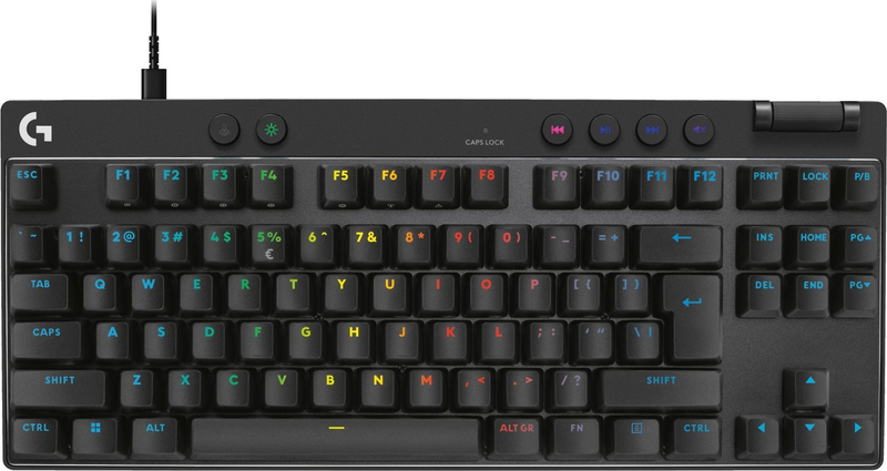 Tastierë mekanike Logitech G PRO, RGB, gaming, e zezë