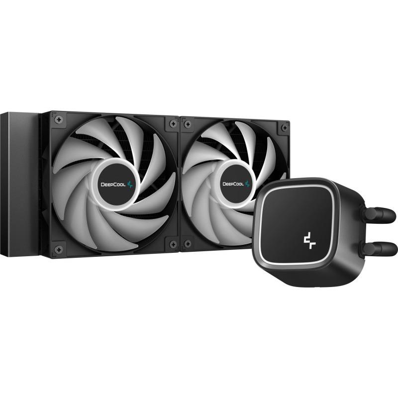 Ftohës likuid për procesor DeepCool LE500 Marrs, 240mm, LED jeshil, i zi