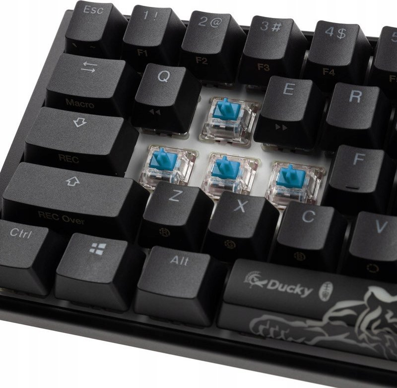 Tastierë mekanike Ducky One 3 Mini, RGB, Cherry MX Blue, e zezë
