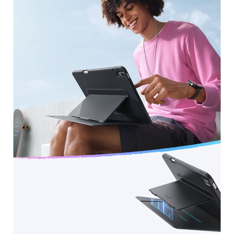 Mbrojtëse magnetike ESR Flip (Pencil Holder), për iPad Air 13 inch (2024/2025/2026), e zezë