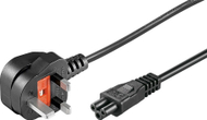 Kabllo rryme MicroConnect, prizë UK Type G, C5, 0.5m, e zezë
