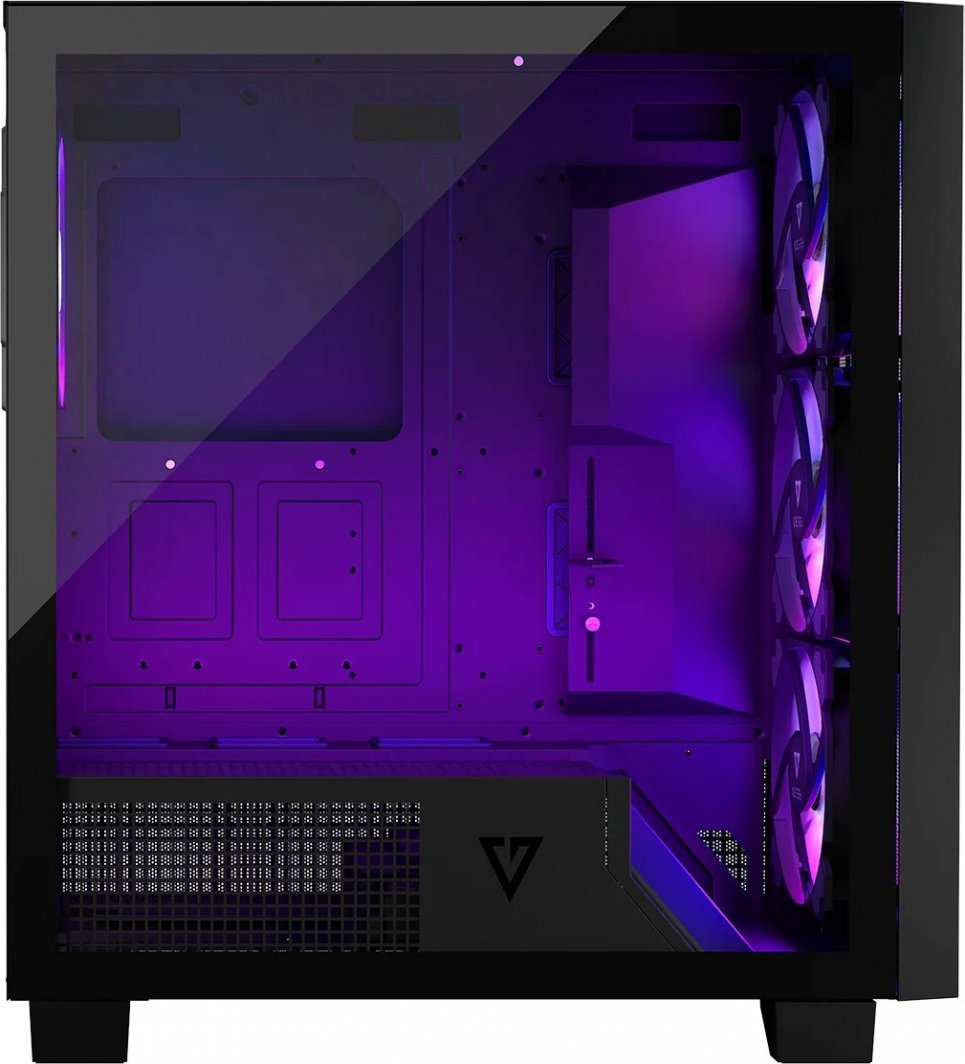 Kasë Modecom Perun Apex ARGB, e zezë, Midi Tower